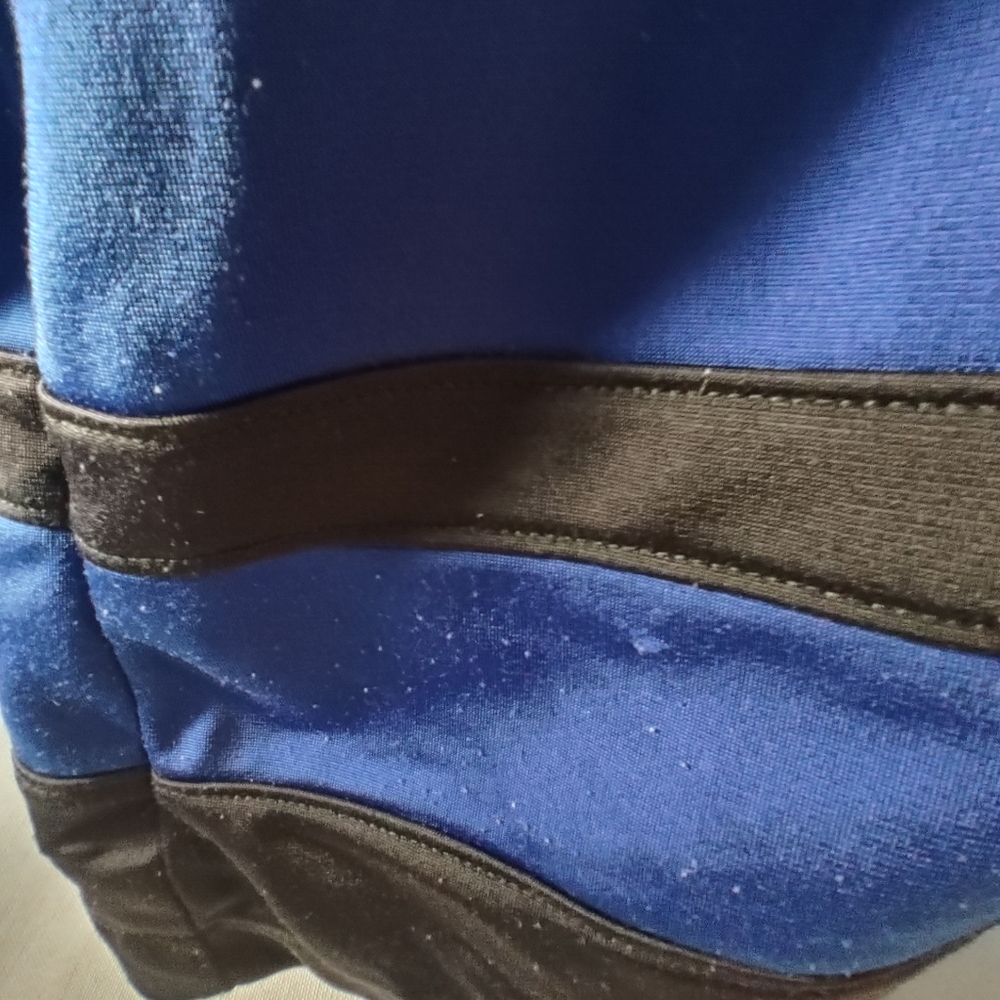 Adidas Black and Blue Hooded Jacket - Picture 7 of 12